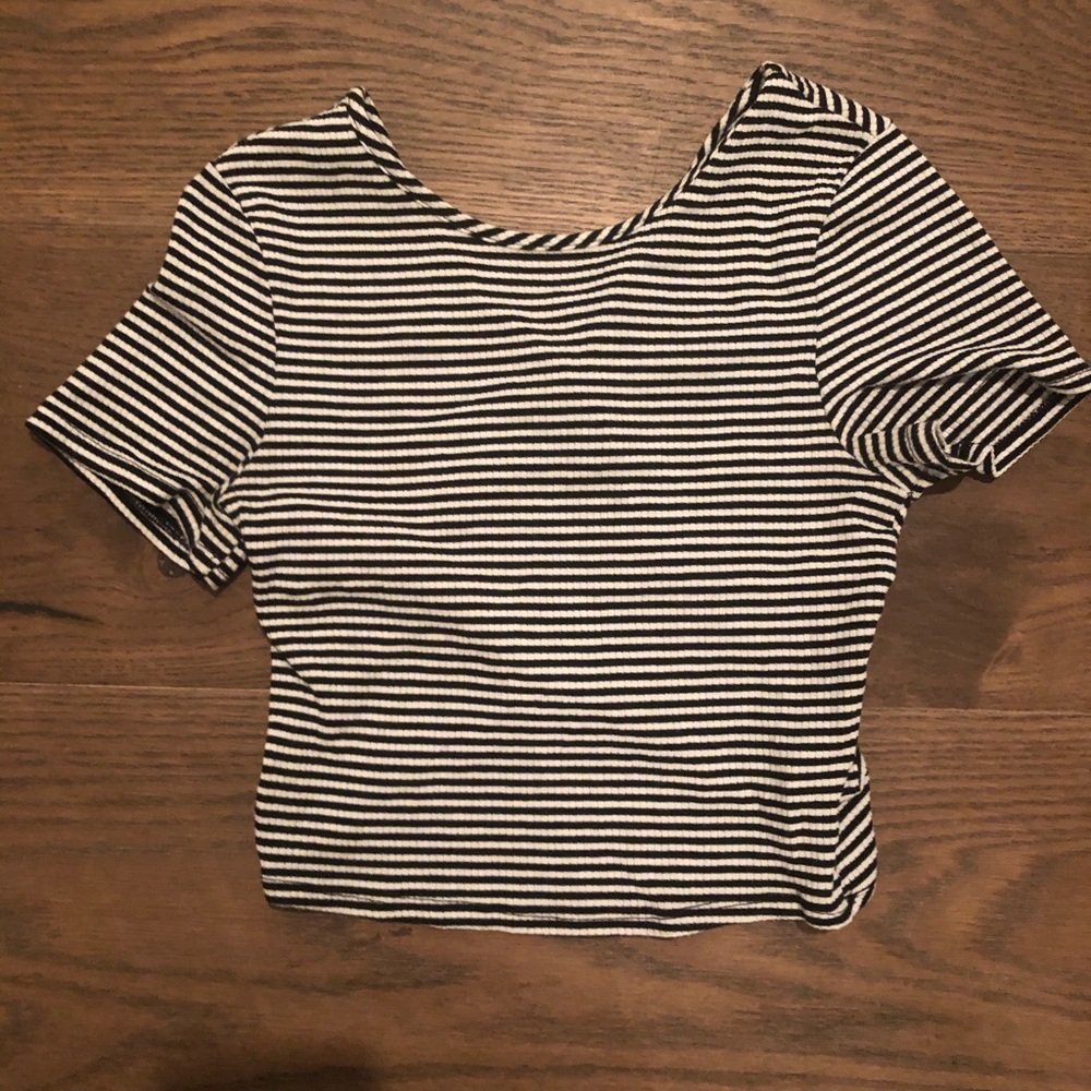 Striped crop top
